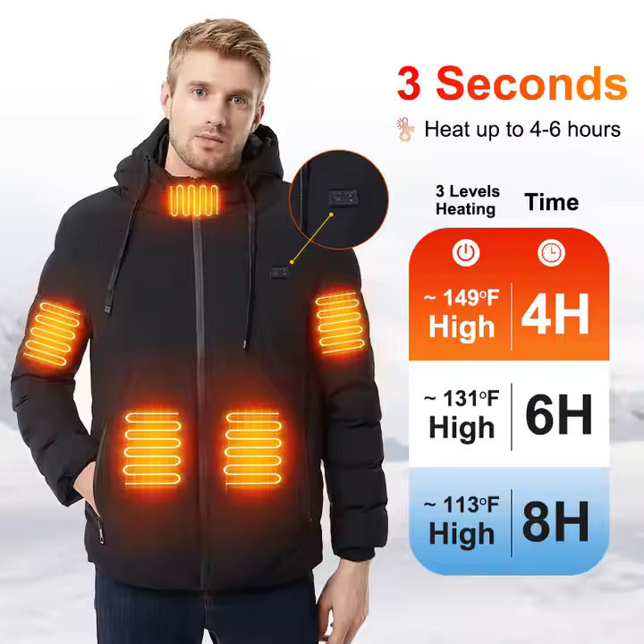 "Rechargeable Heated Jacket – Ultimate Comfort for Every Adventure"